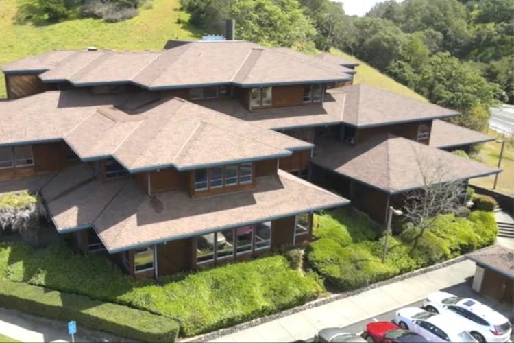 Golden Gate Recovery: Aerial view of the Golden Gate Recovery clinical building at 505 San Marin Drive in Novato