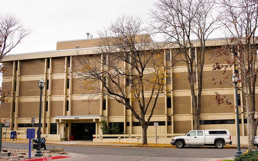 Mile High Recovery Center: Historic red brick exterior of Mile High Recovery Center at 1656 N Humboldt Street in Denver