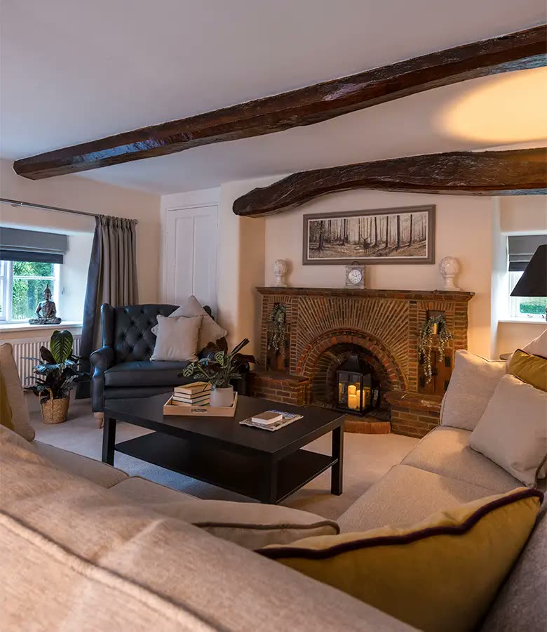 Steps Together Fenny Bank Cottage: Bespoke living room and private counseling lounge inside Fenny Bank Cottage